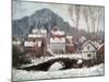 Winter Landscape, 1895-Claude Monet-Mounted Giclee Print