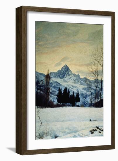 Winter Landscape, 1914-Matteo Olivero-Framed Giclee Print