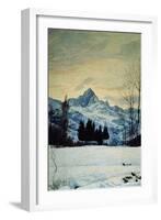 Winter Landscape, 1914-Matteo Olivero-Framed Giclee Print