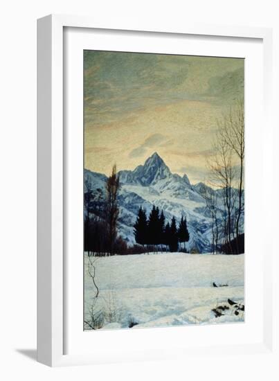 Winter Landscape, 1914-Matteo Olivero-Framed Giclee Print