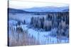 Winter Landscape Along the Steese Highway, Fairbanks, Alaska, Usa-Christian Heeb-Stretched Canvas