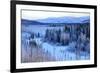 Winter Landscape Along the Steese Highway, Fairbanks, Alaska, Usa-Christian Heeb-Framed Photographic Print