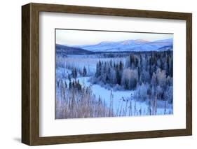 Winter Landscape Along the Steese Highway, Fairbanks, Alaska, Usa-Christian Heeb-Framed Photographic Print