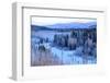 Winter Landscape Along the Steese Highway, Fairbanks, Alaska, Usa-Christian Heeb-Framed Photographic Print