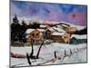 Winter landscape Ardennes Belgium-Pol Ledent-Mounted Art Print