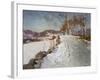 Winter Landscape at Lillehammer, 1906-Fritz Thaulow-Framed Giclee Print