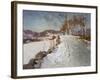 Winter Landscape at Lillehammer, 1906-Fritz Thaulow-Framed Giclee Print