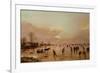 Winter Landscape at Sunset-Aert van der Neer-Framed Giclee Print