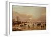 Winter Landscape at Sunset-Aert van der Neer-Framed Giclee Print