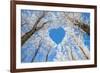 Winter Landscape,Branches Form a Heart-Shaped Pattern-06photo-Framed Photographic Print