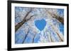 Winter Landscape,Branches Form a Heart-Shaped Pattern-06photo-Framed Photographic Print