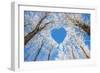 Winter Landscape,Branches Form a Heart-Shaped Pattern-06photo-Framed Photographic Print