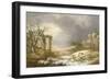 Winter Landscape, C.1750-60-Georges Remon-Framed Giclee Print