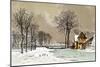 Winter Landscape - Chromolithography of Ciceri, N.D.-Eugene Ciceri-Mounted Giclee Print