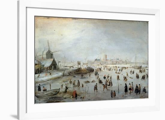 Winter Landscape, Early 1620s-Hendrik Avercamp-Framed Giclee Print