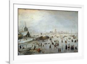 Winter Landscape, Early 1620s-Hendrik Avercamp-Framed Giclee Print