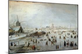 Winter Landscape, Early 1620s-Hendrik Avercamp-Mounted Giclee Print