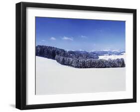 Winter Landscape, Glottertal Valley, Black Forest, Baden Wurttemberg, Germany, Europe-Marcus Lange-Framed Photographic Print