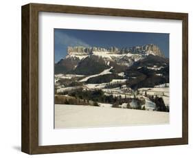 Winter Landscape in the Chartreuse Near Chambery, Rhone Alpes, French Alps, France-Michael Busselle-Framed Photographic Print