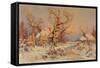 Winter Landscape in the Evening Sun-Juli Julievich Klever-Framed Stretched Canvas