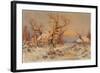 Winter Landscape in the Evening Sun-Juli Julievich Klever-Framed Giclee Print