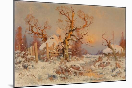 Winter Landscape in the Evening Sun-Juli Julievich Klever-Mounted Giclee Print