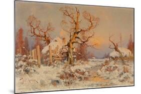 Winter Landscape in the Evening Sun-Juli Julievich Klever-Mounted Giclee Print