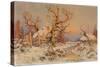 Winter Landscape in the Evening Sun-Juli Julievich Klever-Stretched Canvas