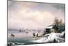Winter Landscape, Ljubljana, C1844-1871-Marko Pernhart-Mounted Giclee Print