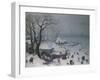 Winter Landscape Near Antwerp, 1575-Lucas I. van Valckenborch-Framed Giclee Print