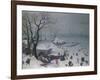 Winter Landscape Near Antwerp, 1575-Lucas I. van Valckenborch-Framed Giclee Print