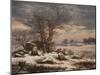 Winter Landscape. Near Vordingborg, 1827-Johan Christian Dahl-Mounted Giclee Print