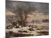Winter Landscape. Near Vordingborg, 1827-Johan Christian Dahl-Mounted Giclee Print
