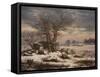 Winter Landscape. Near Vordingborg, 1827-Johan Christian Dahl-Framed Stretched Canvas