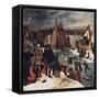 Winter Landscape, no.3-Pieter Brueghel the Younger-Framed Stretched Canvas