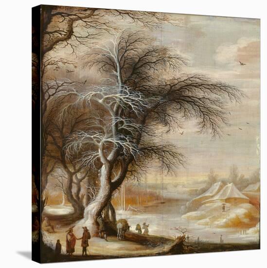 Winter Landscape (Oil on Canvas)-Gysbrecht Lytens or Leytens-Stretched Canvas