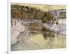 Winter Landscape (Oil on Canvas)-George Gardner Symons-Framed Giclee Print