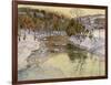 Winter Landscape (Oil on Canvas)-George Gardner Symons-Framed Giclee Print