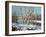 Winter Landscape On The Bank Of The River-balaikin2009-Framed Art Print