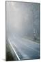 Winter Landscape Rural Scene with Woodland and Road-David Baker-Mounted Photographic Print