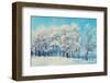 Winter Landscape - Snowy Beautiful Nature with Sunshine over Snow Covered Forest-Marina Zezelina-Framed Photographic Print