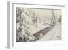 Winter landscape, St Moritz, 1930 by Peder Monsted-Peder Monsted-Framed Giclee Print
