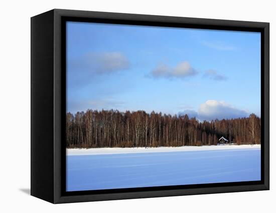 Winter Landscape, Suda, Vologda Region, Russia-Ivan Vdovin-Framed Stretched Canvas