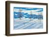 Winter Landscape. Sunset in the Winter Snow-Covered Park.-Leonid Ikan-Framed Photographic Print