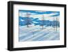 Winter Landscape. Sunset in the Winter Snow-Covered Park.-Leonid Ikan-Framed Photographic Print