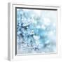 Winter Landscape.Winter Scene .Frozenned Flower-null-Framed Photographic Print