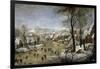 Winter Landscape with a Bird Trap, Ca 1601-Pieter Brueghel the Younger-Framed Giclee Print