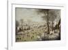 Winter Landscape with a Bird Trap-Pieter Brueghel the Younger-Framed Premium Giclee Print