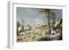 Winter Landscape with a Bird-Trap-Pieter Brueghel the Younger-Framed Art Print