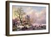 Winter Landscape with a Castle-Frederik Marianus Kruseman-Framed Giclee Print